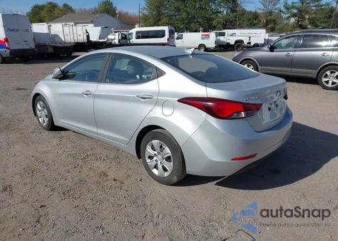 2016 Hyundai Elantra Se из США, поврежденный, VIN 5NPDH4AEXGH743306